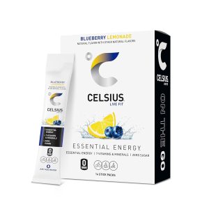 CELSIUS On The Go Blueberry Lemonade. Sugar Free Energy Drink Mix (14 Sticks per Pack) : Grocery & Gourmet Food