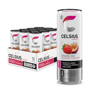 CELSIUS Sparkling Strawberry Passionfruit. Sugar Free Energy Drink. 12 Fl Oz (Pack of 12) : Grocery & Gourmet Food